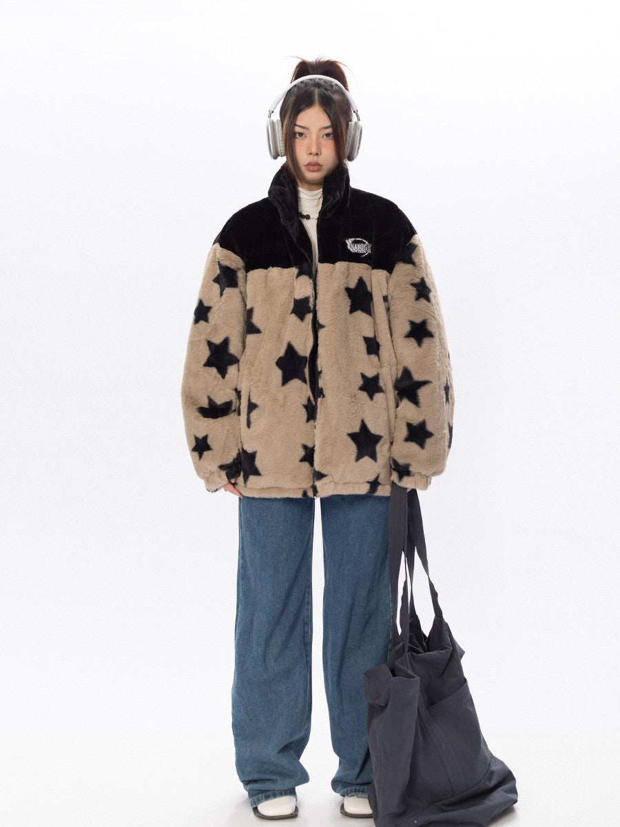 Star Plush Fleece Jacket