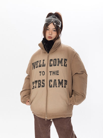 Canvas Washed Puffer Jacket