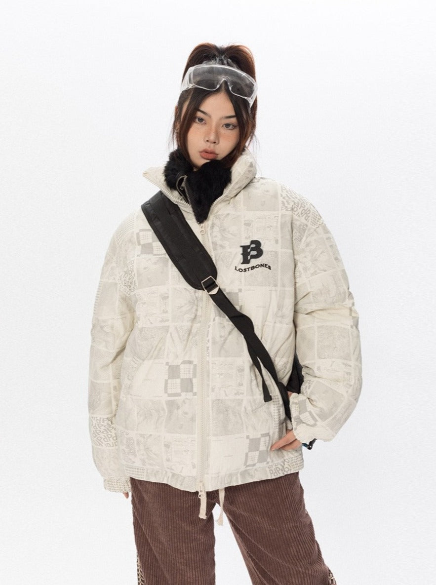 Mono Patchwork Puffer Jacket