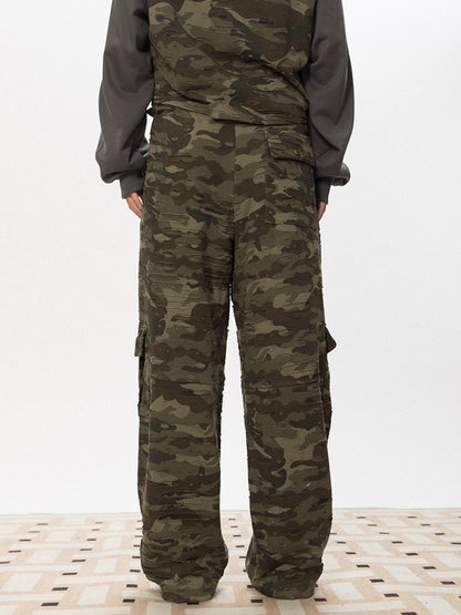 Camo Cropped Hoodie