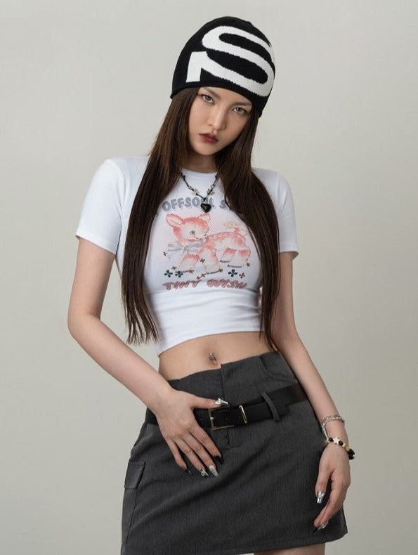 Fawn Graphic Baby Tee