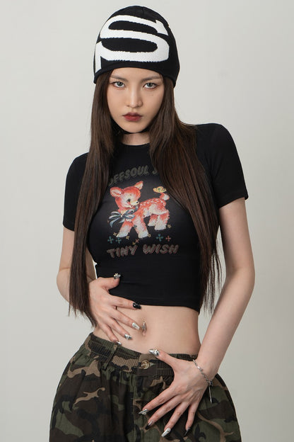 Fawn Graphic Baby Tee