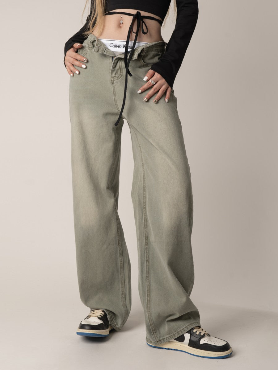 Relaxed Straight Leg Jeans