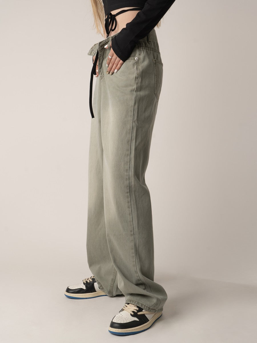 Relaxed Straight Leg Jeans