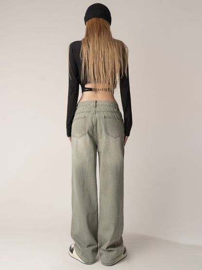 Relaxed Straight Leg Jeans