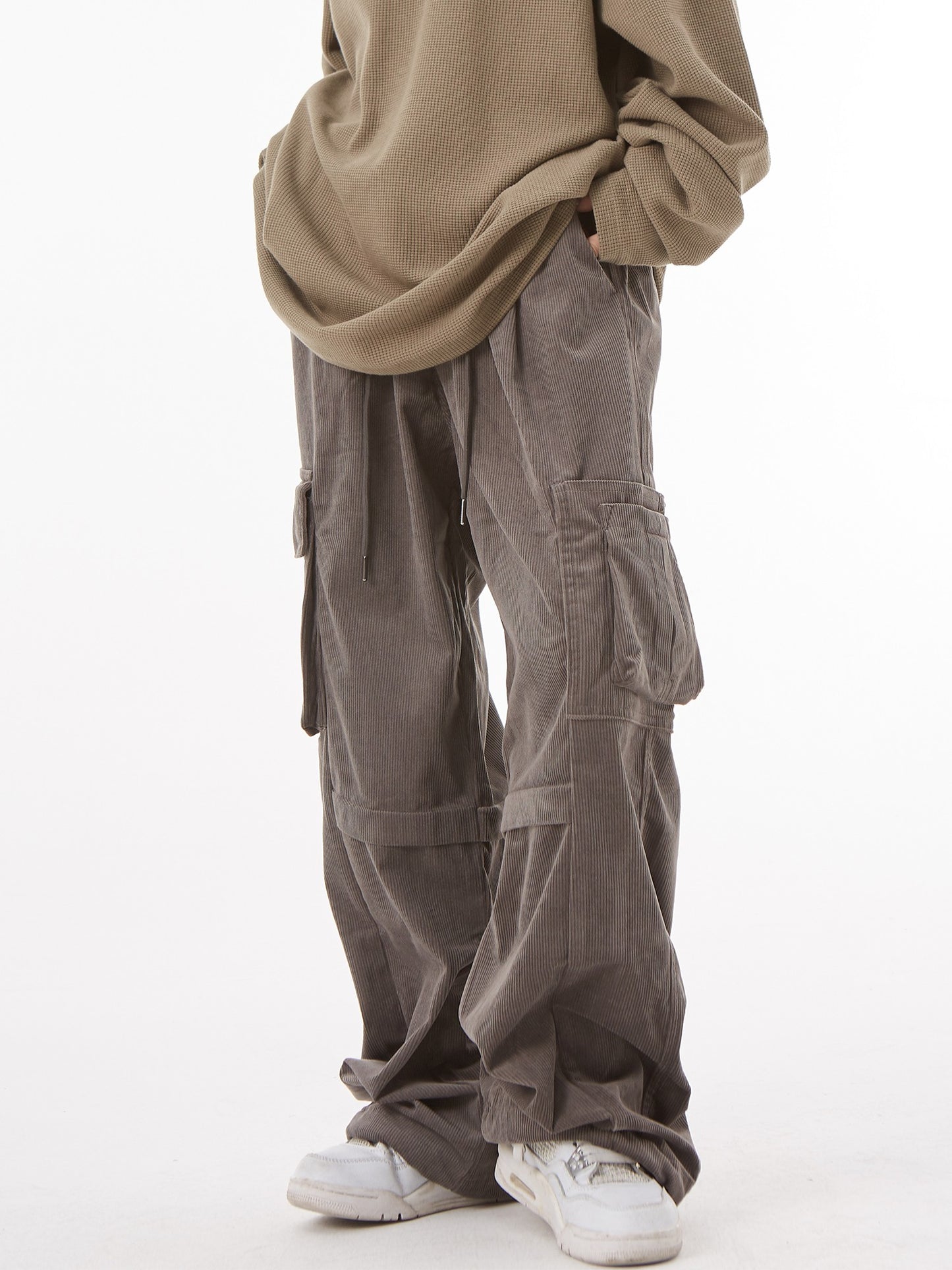 Corduroy Relaxed Cargo Pants