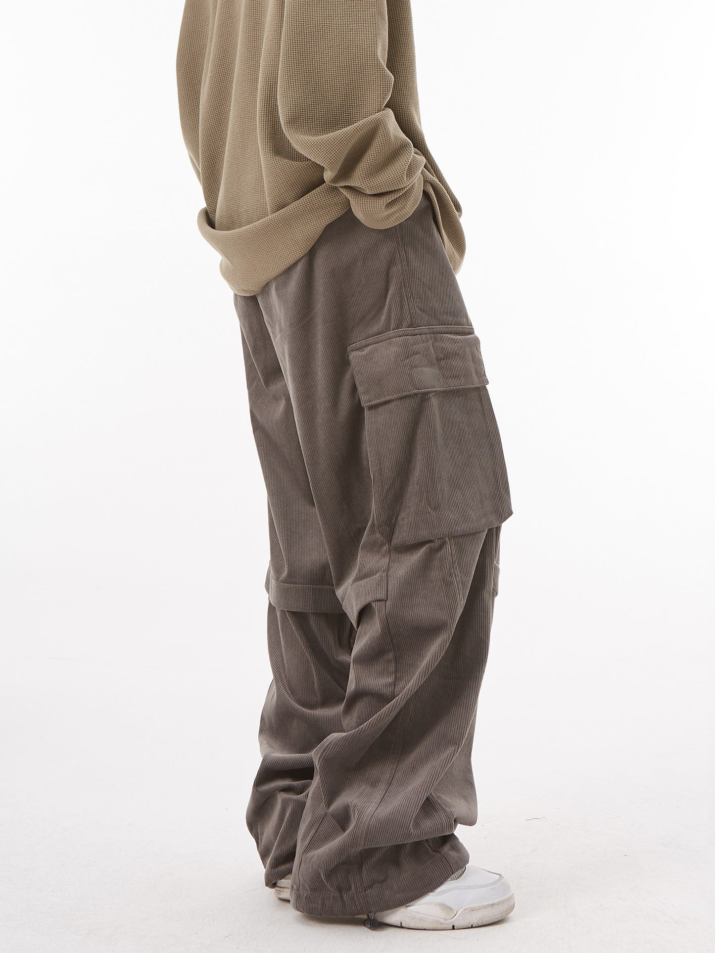 Corduroy Relaxed Cargo Pants