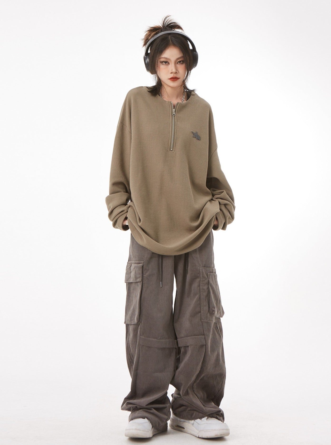 Corduroy Relaxed Cargo Pants