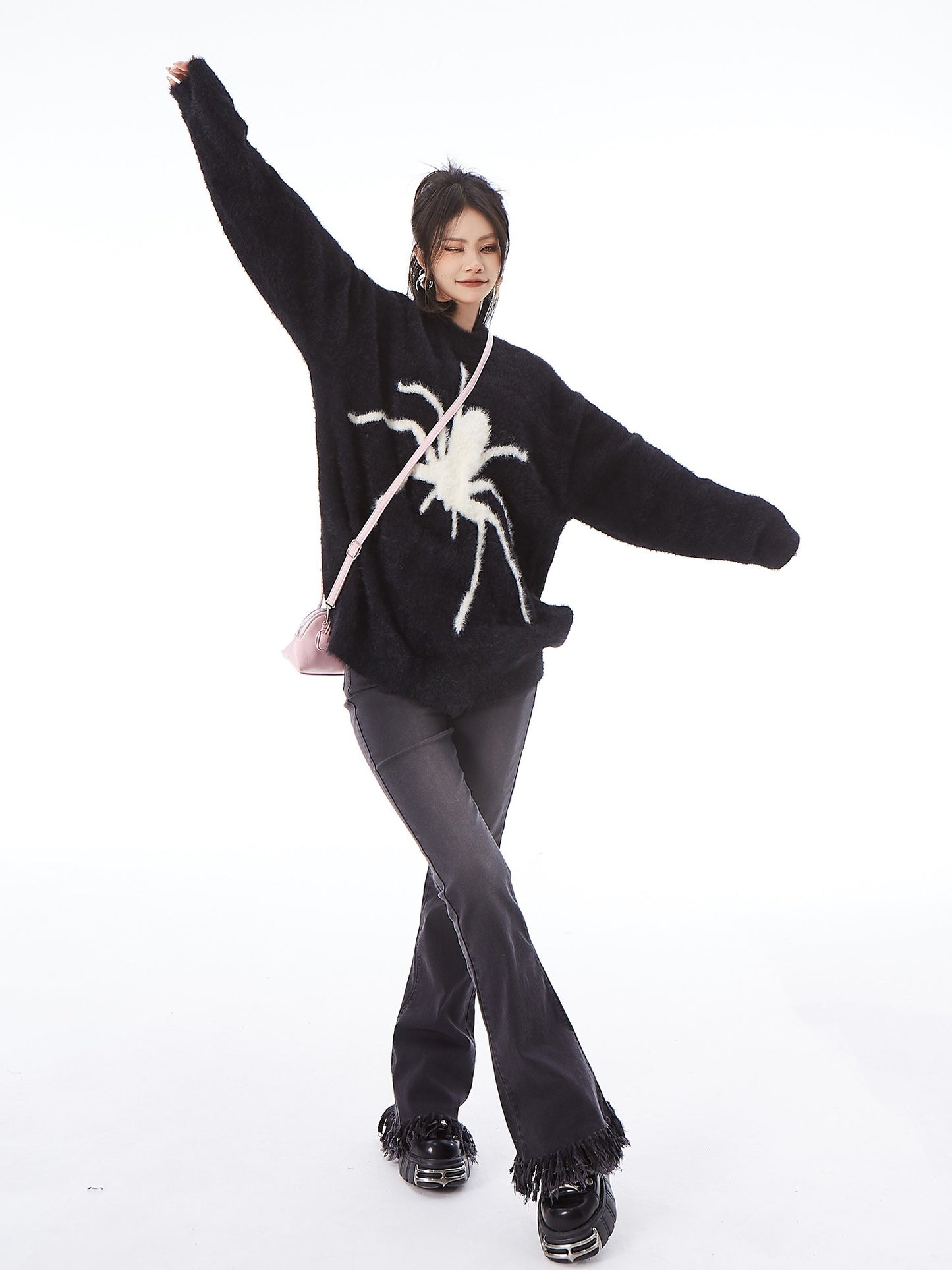 Spider Mohair Blend Sweater