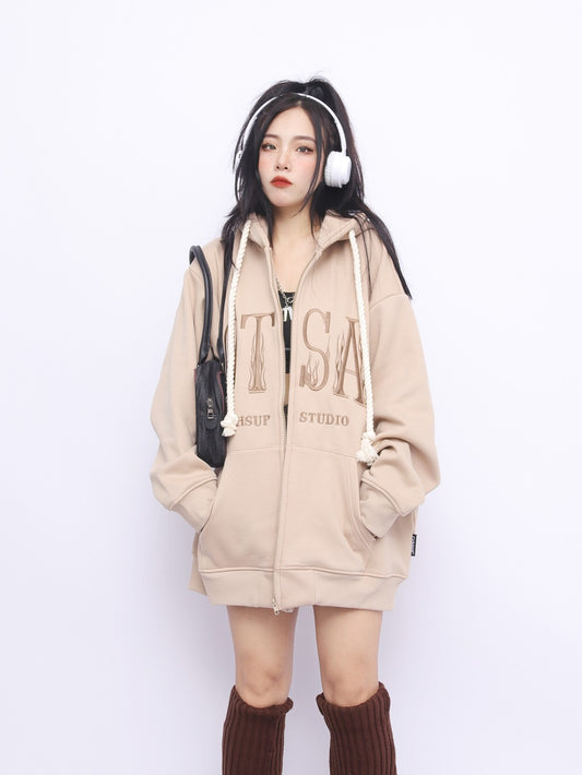 Not Sad Embroidered Hoodie