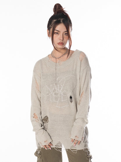 Destroyed Knit Sweater