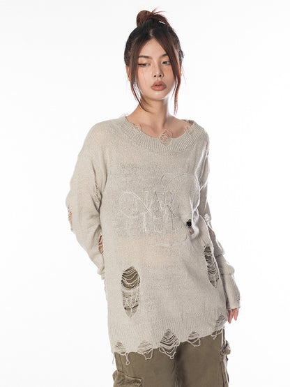 Destroyed Knit Sweater