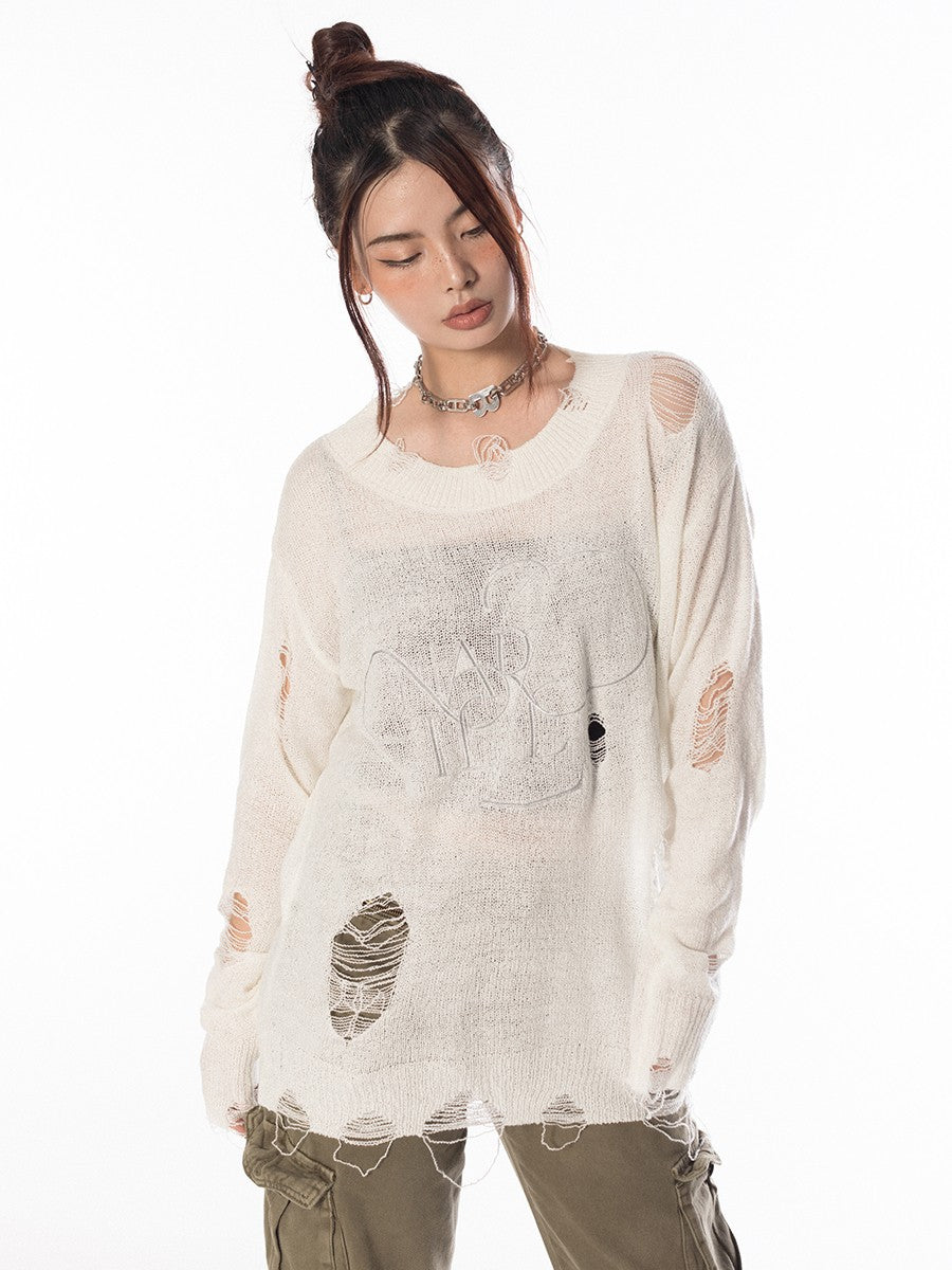 Destroyed Knit Sweater