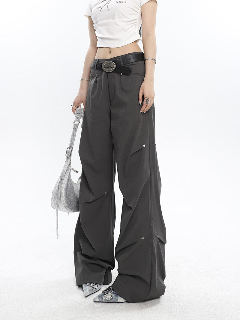 Relaxed Pin Pleated Pants