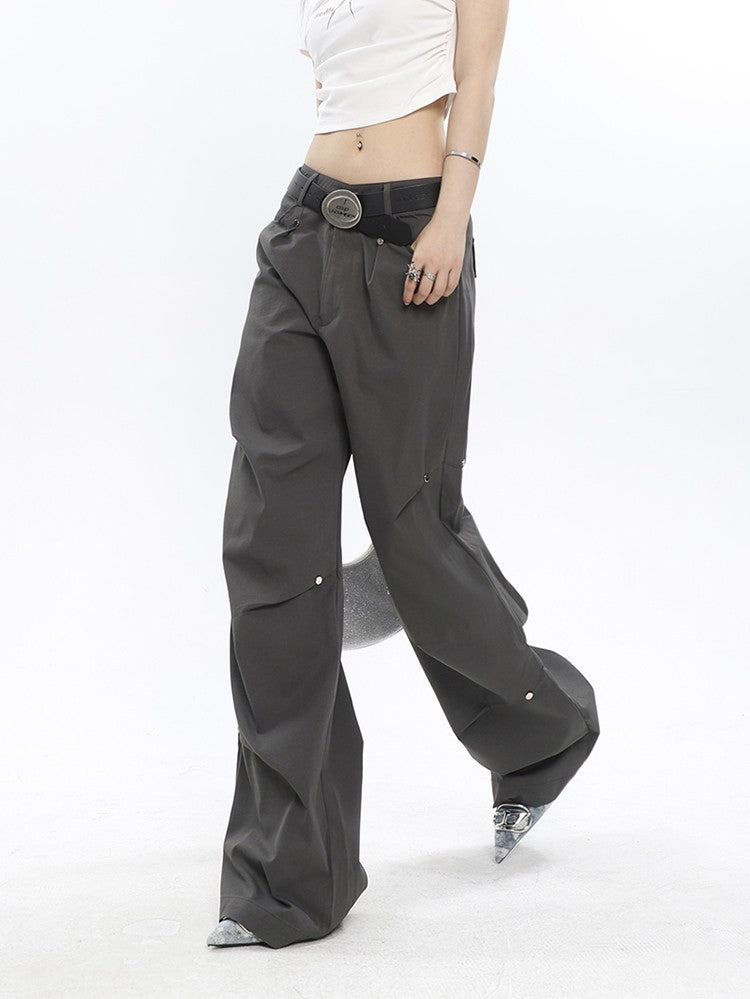 Relaxed Pin Pleated Pants