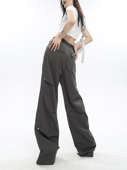 Relaxed Pin Pleated Pants