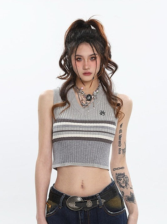Preppy Knit Tank Top
