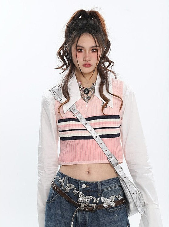 Preppy Knit Tank Top