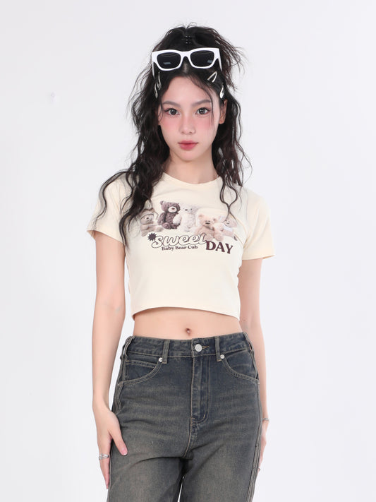 Sweet Day Bear Baby Tee