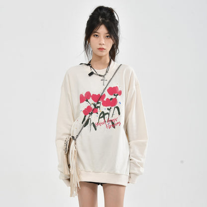 Flower Graphic Sweatshirt