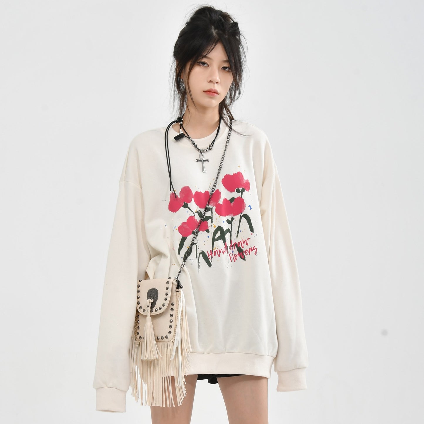 Flower Graphic Sweatshirt