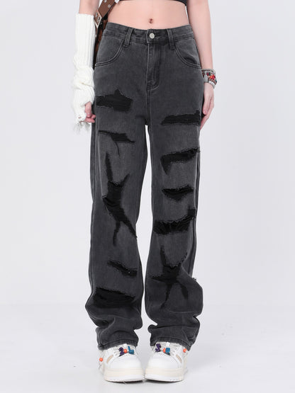 Shredded Washed Jeans