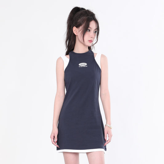 Y2K Dual Tone Dress