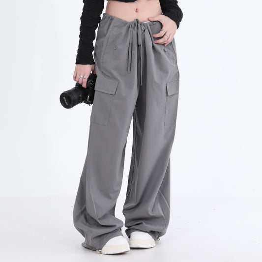 Casual Cargo Wide Leg Pants