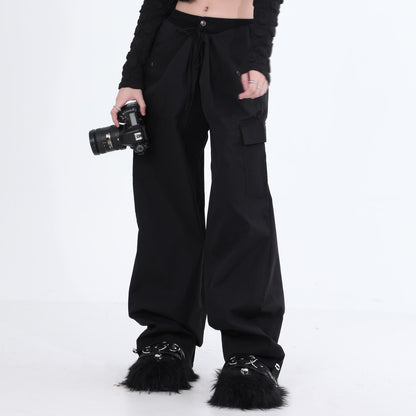 Casual Cargo Wide Leg Pants