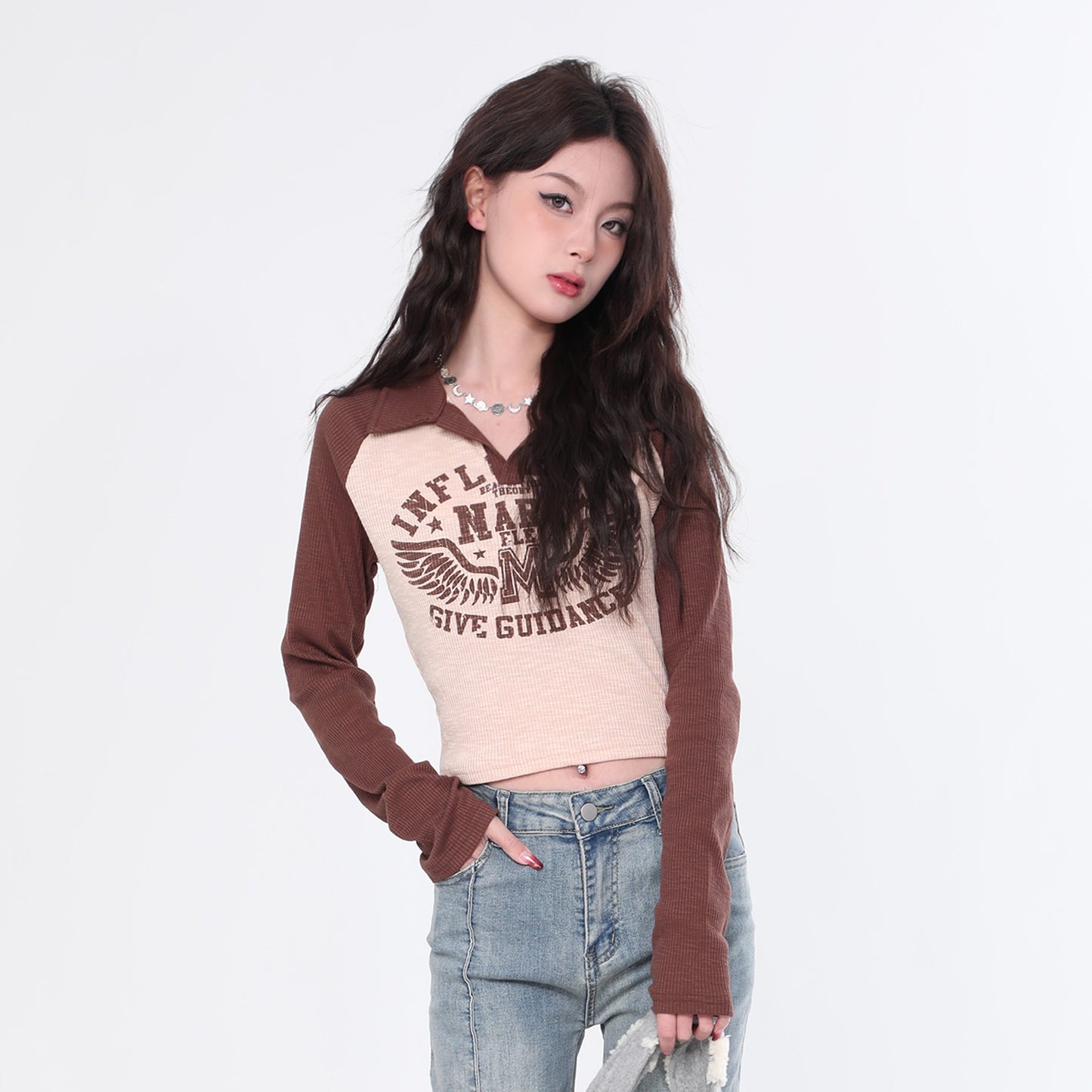 Raglan Long Sleeve Top