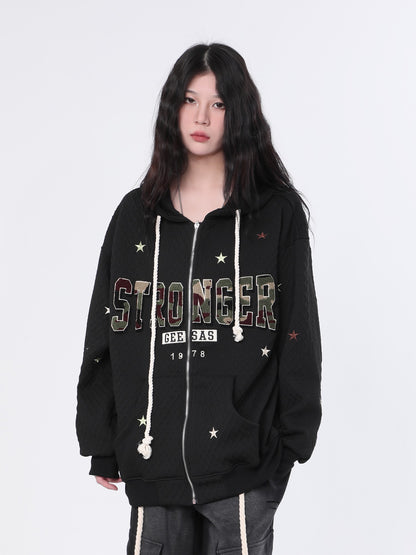 Stronger Star Zip Hoodie