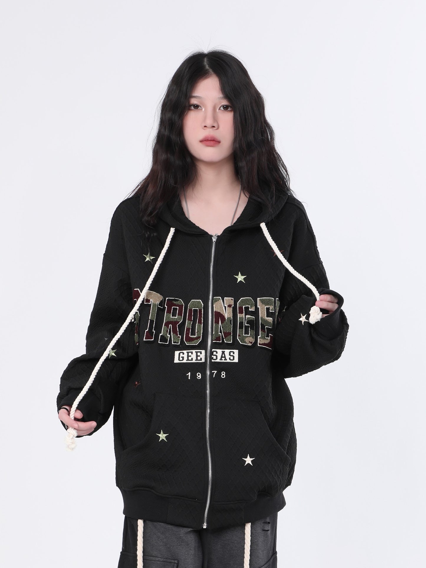 Stronger Star Zip Hoodie