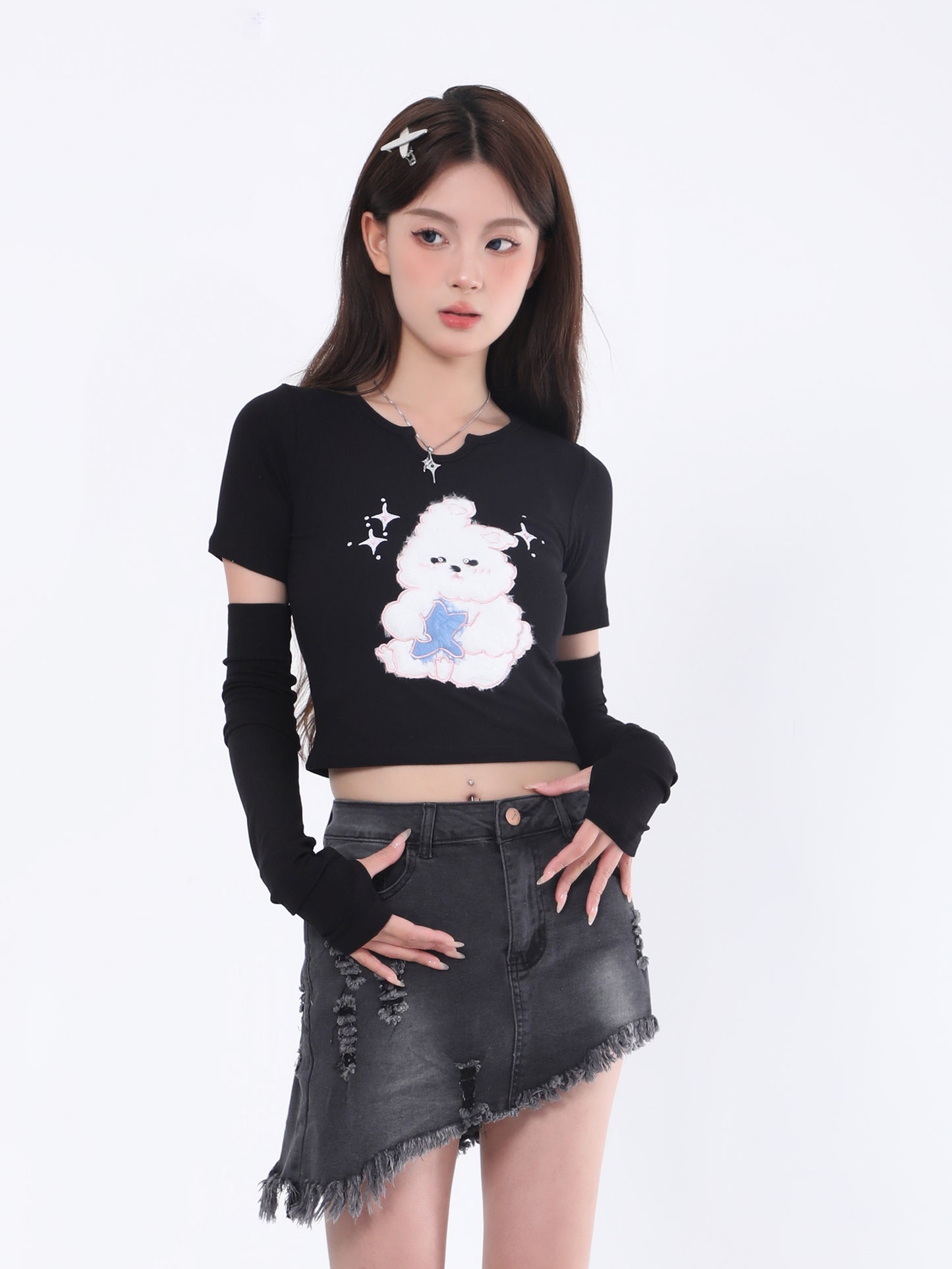 Bunny Baby Tee with Sleeves