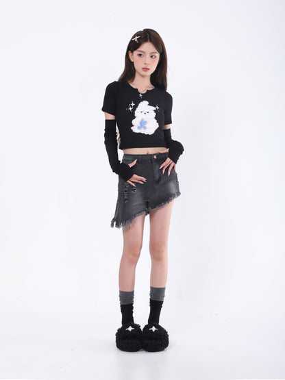 Bunny Baby Tee with Sleeves