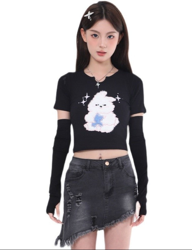 Bunny Baby Tee with Sleeves