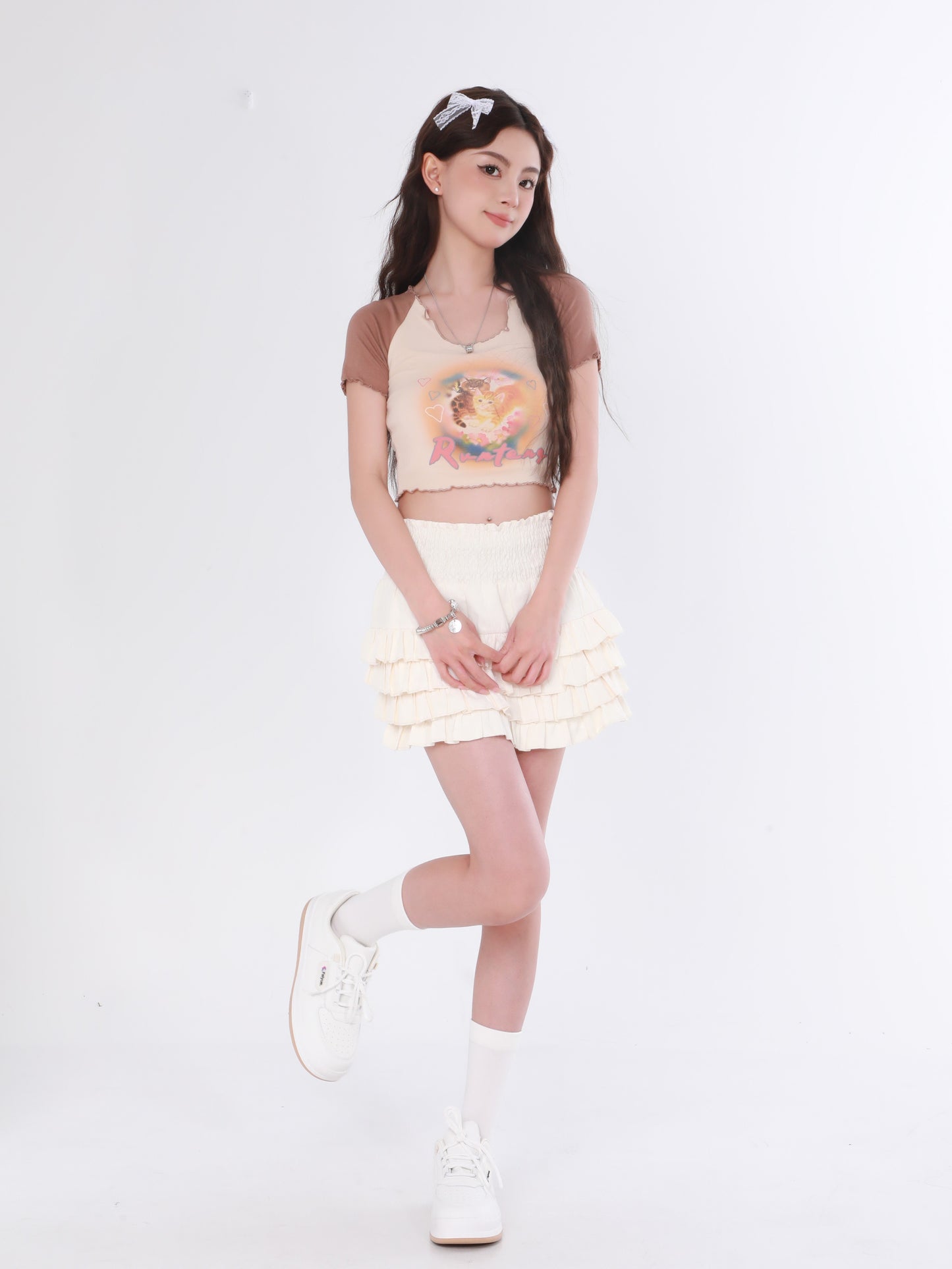 Kitties Raglan Baby Tee