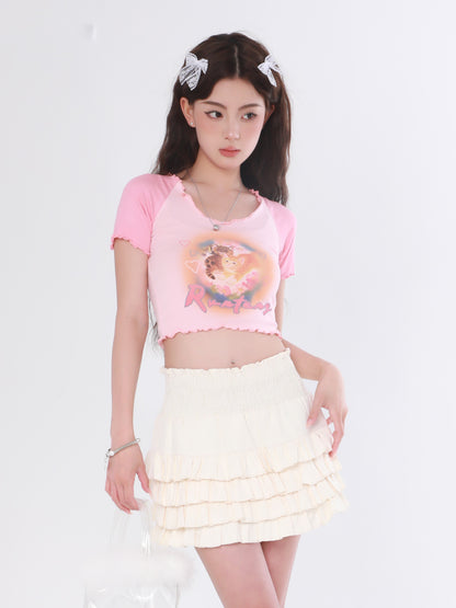 Kitties Raglan Baby Tee