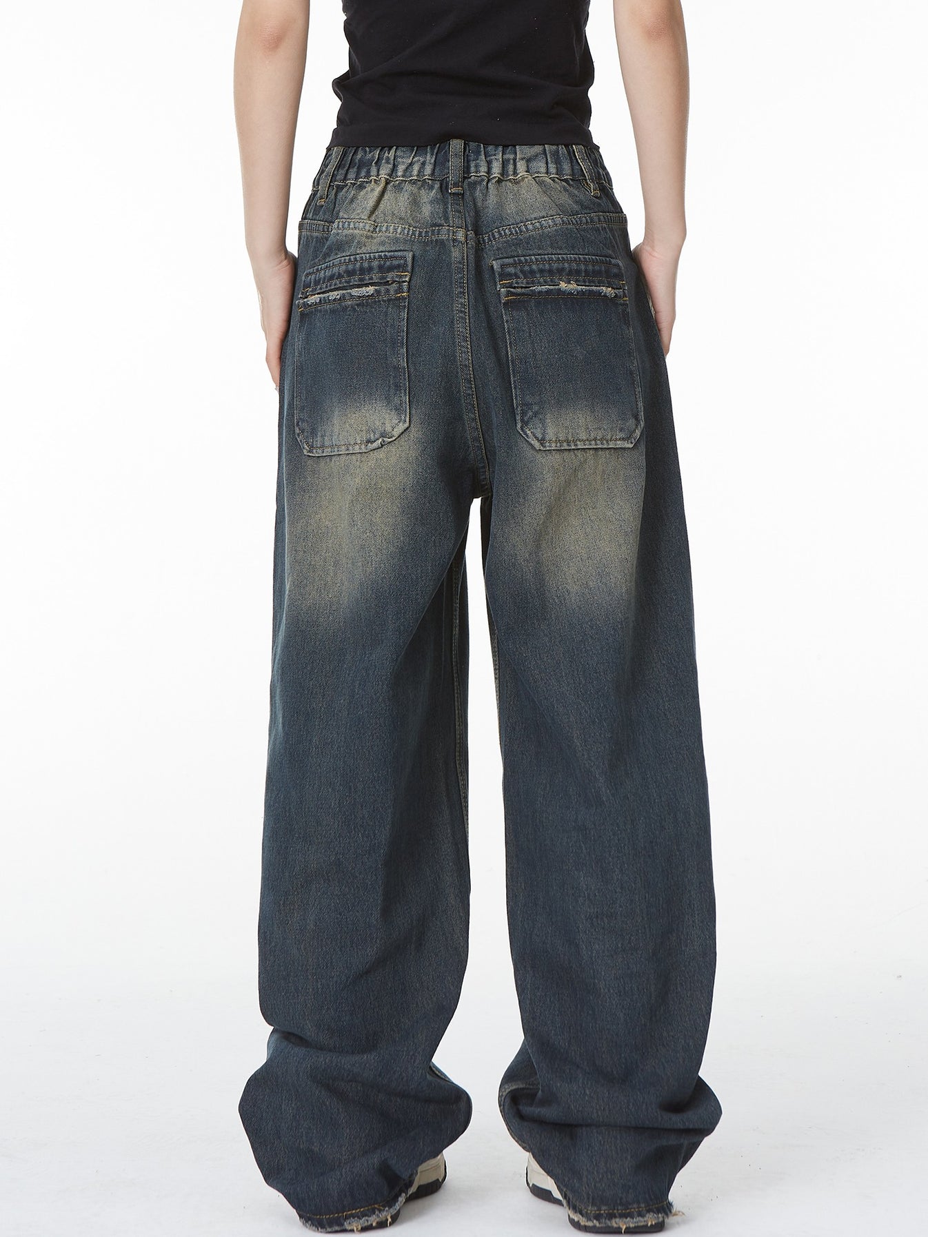 Dark Washed Baggy Jeans – LATENITEX