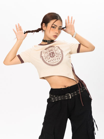 Retro Asymmetric Baby Tee