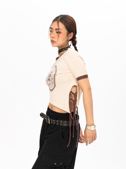 Retro Asymmetric Baby Tee