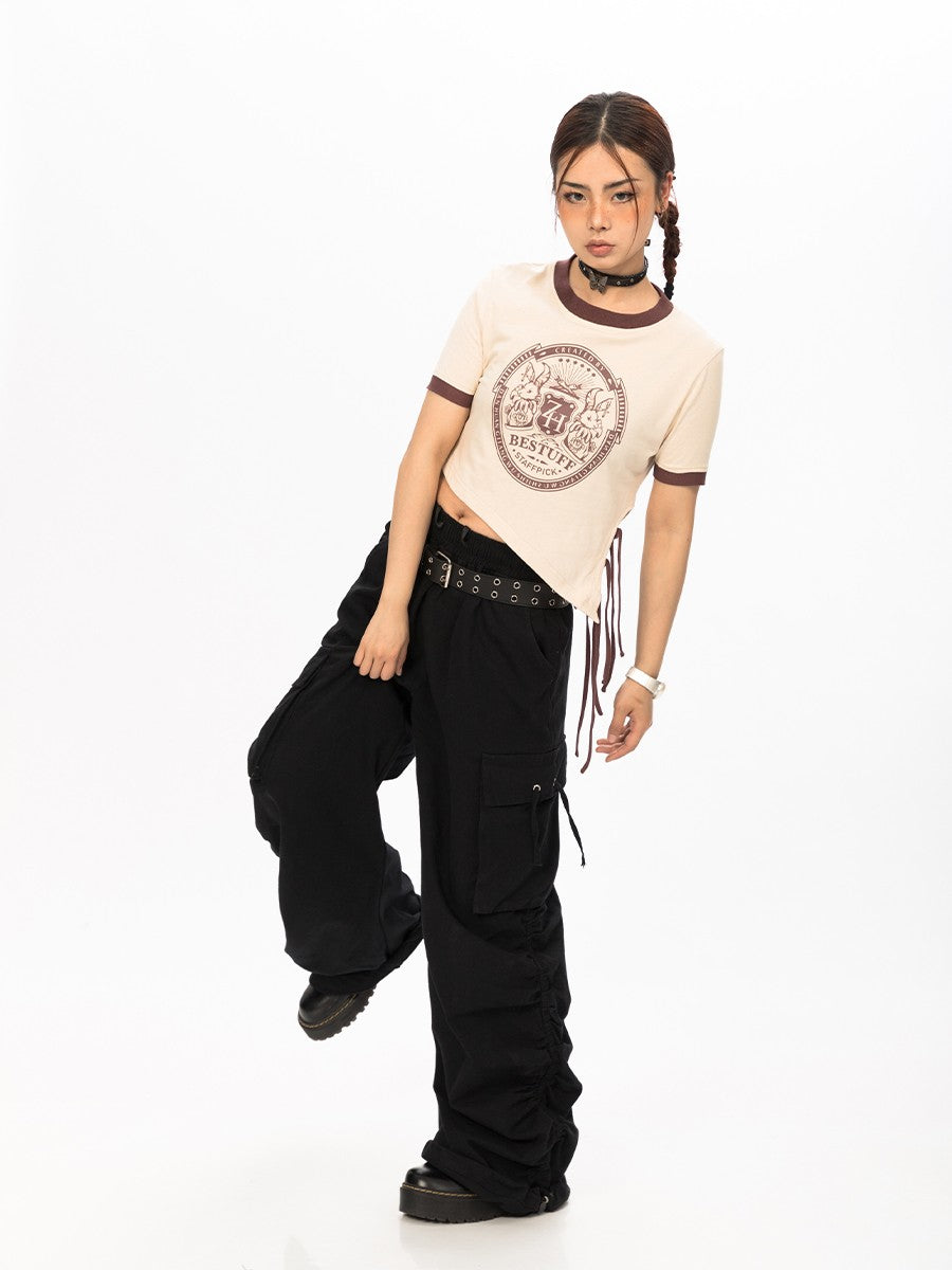 Retro Asymmetric Baby Tee