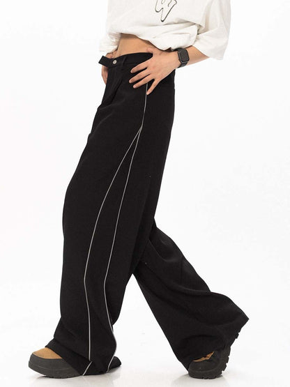 Piped V Relaxed pants
