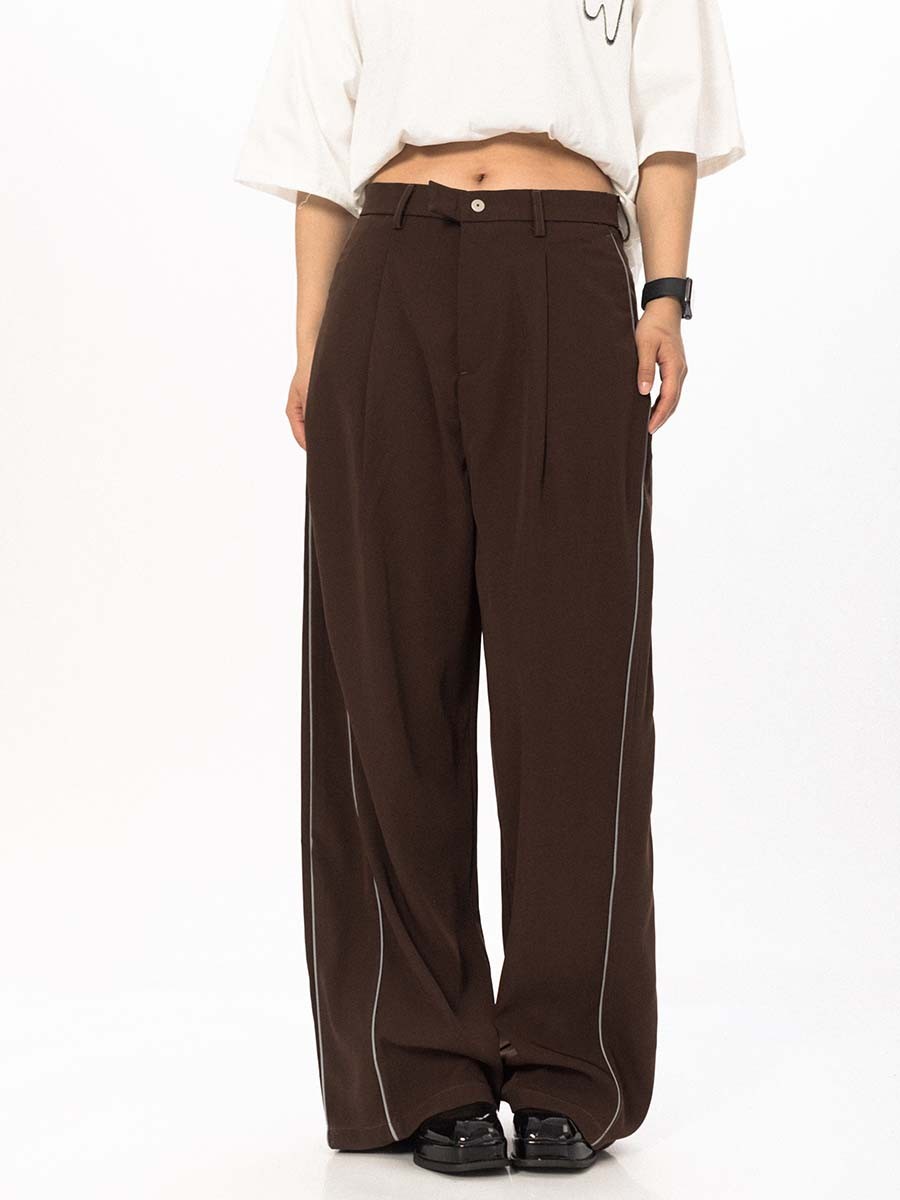 Piped V Relaxed pants