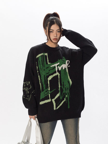 Graffiti Knit Sweater