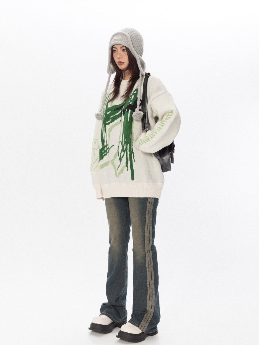 Graffiti Knit Sweater