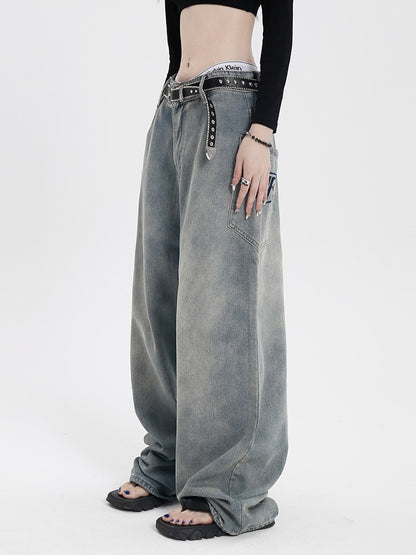 Washed Baggy Jeans