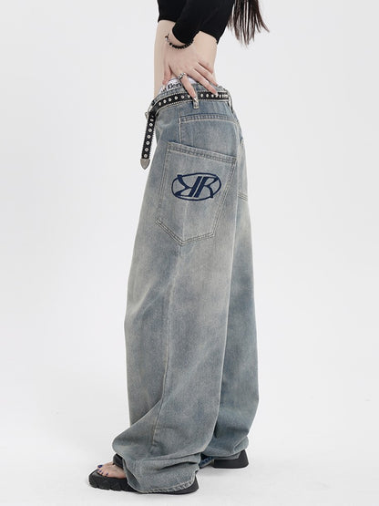 Washed Baggy Jeans