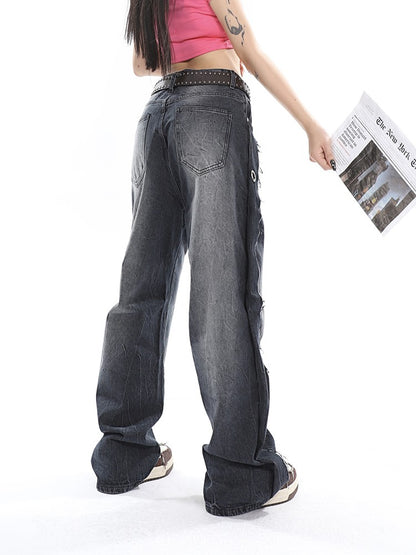Slouchy Deconstructed Star Jeans