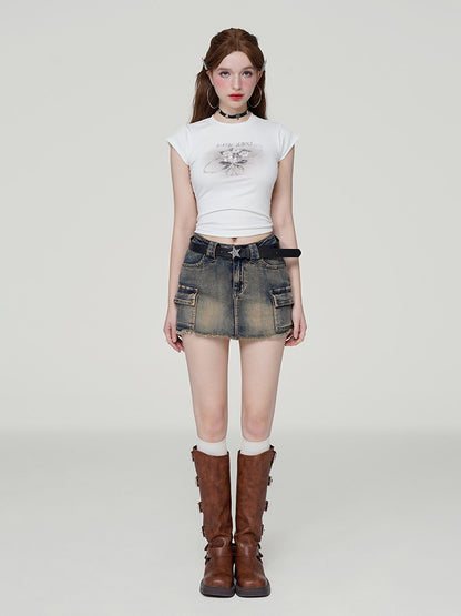 Bouquet Open Back Baby Tee