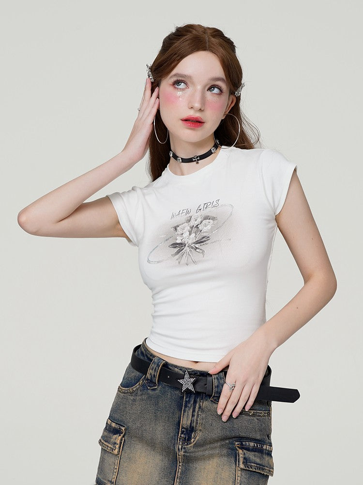 Bouquet Open Back Baby Tee